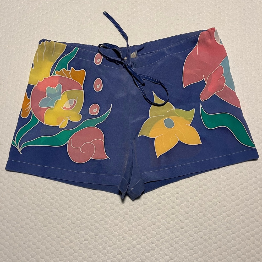 NEW Hand-painted style short/swimwear cover